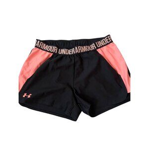 Under Armour Heatgear Athletic Shorts Black & Pink Women's Size M
